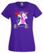 Футболка жіноча Unicorn Love Barbell (violet) SF-05-02-XS фото 1