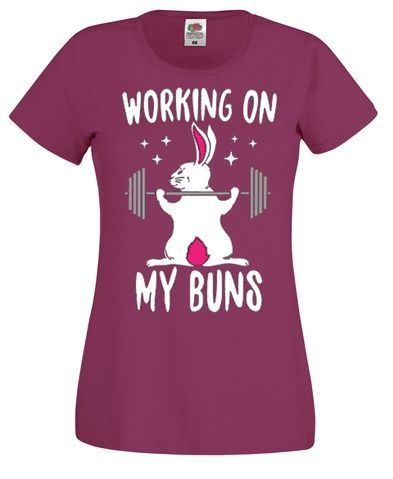 Футболка жіноча BunnyBarbell (bordo) SF-06-03-XS фото