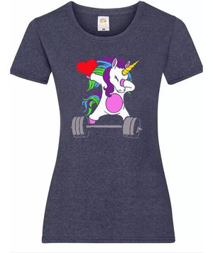 Футболка жіноча Unicorn Love Barbell (gray) SF-05-00-XS фото