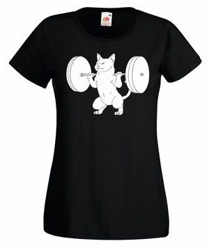 Футболка жіноча Cat's squat (black) SF-06-00-L фото