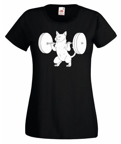 Футболка жіноча Cat's squat (black) SF-06-00-L фото