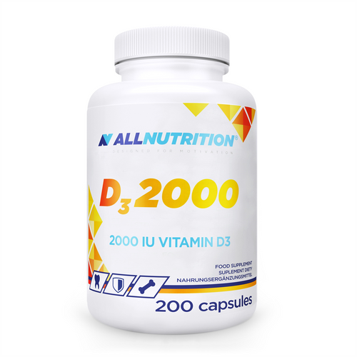 Vitamin D3 2000 (200 caps) d3-allnutrition фото