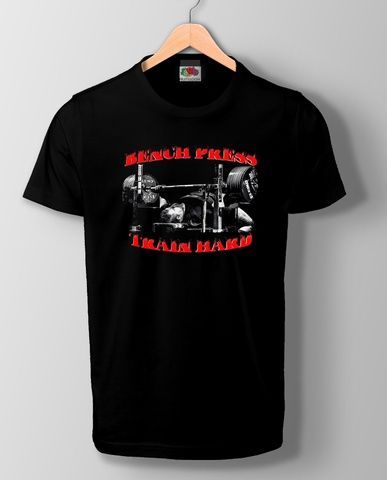 Футболка чоловіча Bench press - Train hard (Black) SF-31-08-09-S фото