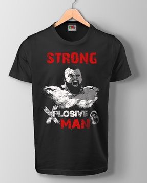 Футболка чоловіча STRONG XPLOSIVE MAN (Black) SF-31-08-10-S фото