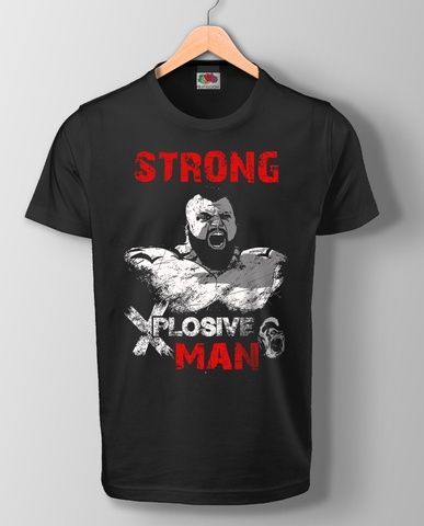 Футболка чоловіча STRONG XPLOSIVE MAN (Black) SF-31-08-10-S фото