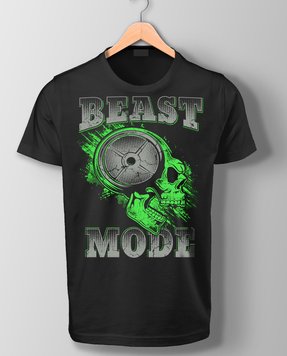 Футболка чоловіча BEAST MODE skull (Black) SF-31-08-02-S фото