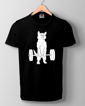 Футболка чоловіча Cat`s Dead Lift (Black) SF-31-08-04-S фото