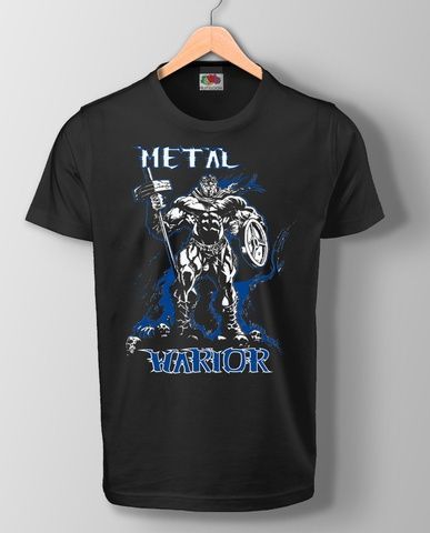 Футболка чоловіча METAL WARIOR (Black) SF-04-19-S фото