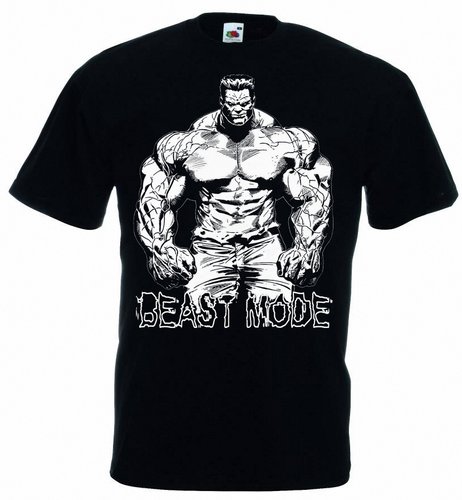 Футболка чоловіча Beast Mode Hulk (Black) SF-29-08-12-S фото