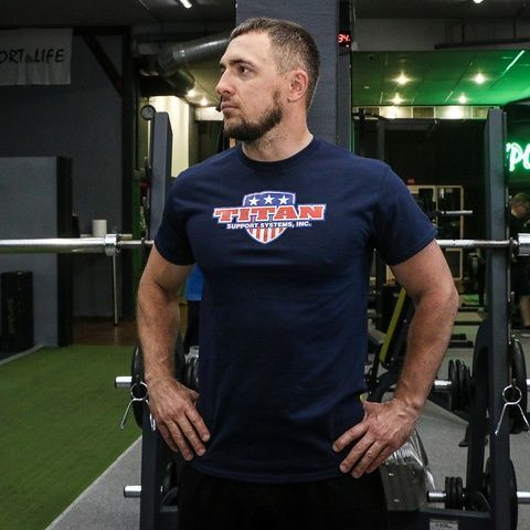 Футболка Titan International Patriot (navy blue) unisex SF-TITSHNB-S фото