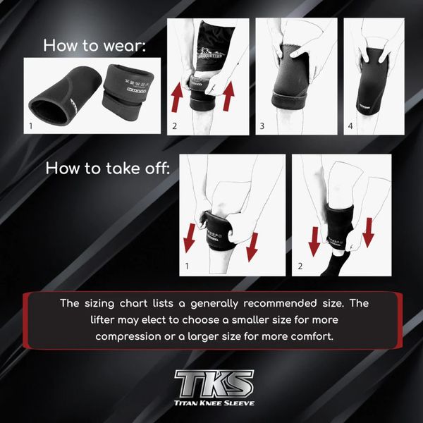 Наколінники TKS TITAN Knee Sleeves  T-tks-XS фото